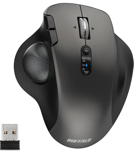 Amazon | Logitech 静音 ワイヤレス トラックボール マウス ERGO