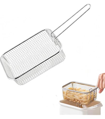 Amazon.co.jp: ロングフライドポテト用バスケット ステンレス製揚げ網