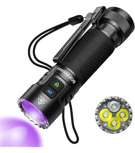 MOWETOO Oplaadbare kleine zaklampen, mini compact, zeer helder, 5 lichtmodi met magneten, 3 sterke lampkralen, draagbare zaklampen met clip, USB- oplaadbaar, IPX4 waterdicht, voor kamperen, wandelen