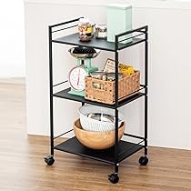 Amazon.co.jp: ドウシシャ キッチンラック キッチンワゴン 3段