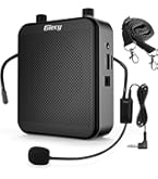 Amazon | Giecy スピーカーセット 拡声器 ワイヤレスマイク2本