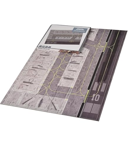 ①GJARPTB2 空港ターミナルビル　②GJAPS006 専用マット　セット GeminiJets 空港ジオラマ ターミナルビルセット（No.2） 1/400