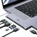 MacBook Air ハブ macbook ハブ mac ハブ 7in2 Macbook Pro/Air専用 USB-C PD メディア ハブ 4K対応 HDMIポート 100W Power Delivery 対応