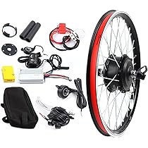 TB1e用 電動モーター付き フロントホイールタイヤ Amazon | AW 電動自転車変換キット 48V 1000W 20インチ フロント