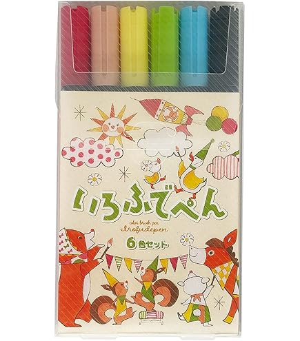 Amazon.co.jp: ぺんてる 水性ペンセット カラーツイン SCW-24 24色