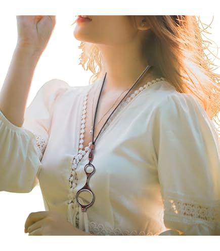 Amazon.co.jp: めがね型 ルーペ ペンダント +3.0(1.75倍) イエロー系柄