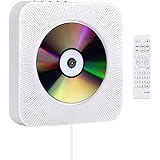 CDプレーヤー 置き＆壁掛け式 1台多役 bluetooth Gueray ポータブル CDプレイヤー USB対応 microSD LEDディスプレイ 新バージョンのリモコン付き 音楽再生/語学学習/胎児教育 日本語説明書付き