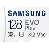 Samsung Evo Plus 128GB SDXC U3 Class 10 A2 130MB/s MicroSD Memory Card with Adapter 2021 Version (MB-MC128KA/EU)