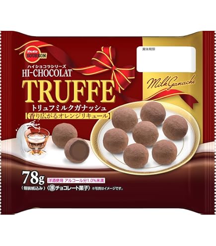 Amazon | ブルボン トリュフミルクガナッシュ 78g（個装紙込み） 12コ