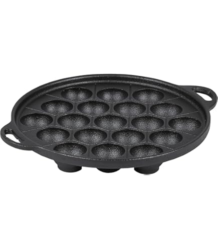 Amazon.co.jp : 岩鋳 Iwachu たこ焼器14穴(木柄付) IH対応 穴径:約4