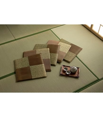 Amazon.co.jp: 鍋島緞通吉島家 敷物 座布団 花菱文 伝統工芸