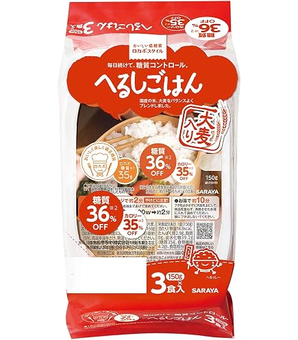 Amazon | サラヤ 低GIへるしごはん150g×12個 | サラヤ | ごはんパック 通販