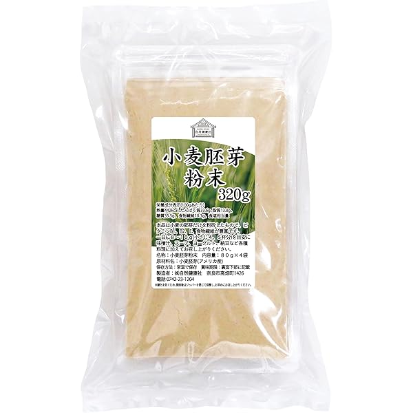 Amazon | 創健社 小麦胚芽粉末 400g ×4セット | 創健社 | 小麦胚芽