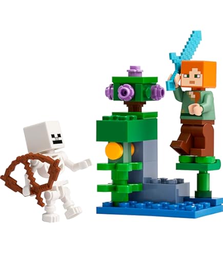 Amazon.co.jp: LEGO マインクラフト:スケルトンとスケルトンの馬の