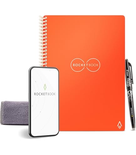 Rocketbook 再利用可能なスマートノート 　6インチ x 8.8インチ Rocketbook 再利用可能なスマートノート 6インチ x 8.8インチ