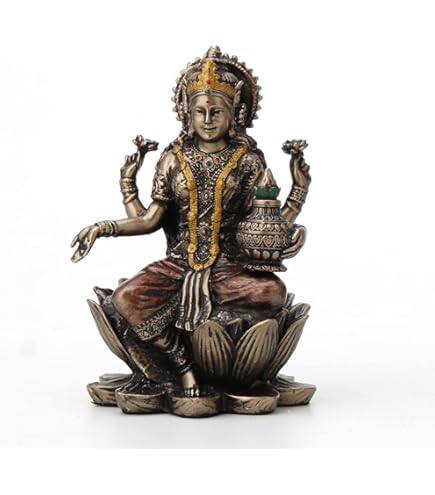 Amazon.co.jp: JORAE ガネーシャ像 象 仏像 蓮の台座に座る 主の祝福