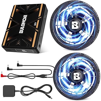 Amazon.co.jp: 2025革新設計 42V超高出力 ファンバッテリーセット 2