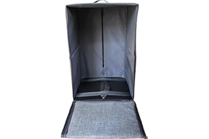 Kuroobaa ウィッグインバッグ ウィッグ持ち運び ウィッグ収納ケース ウィッグ保管 折りたたみ式 (B)