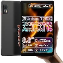 Amazon.co.jp: 【2026新登場 Android16 タブレット 8インチ】ZPad1A