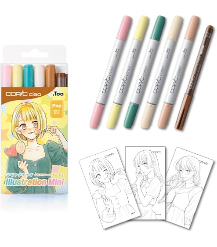 Amazon.co.jp: Copic Ciao イラストブックバンドルセット アルコール 