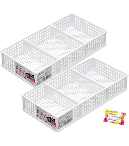 Amazon.co.jp: 【小物の小分け収納に最適！ 仕切りが自由に動かせます