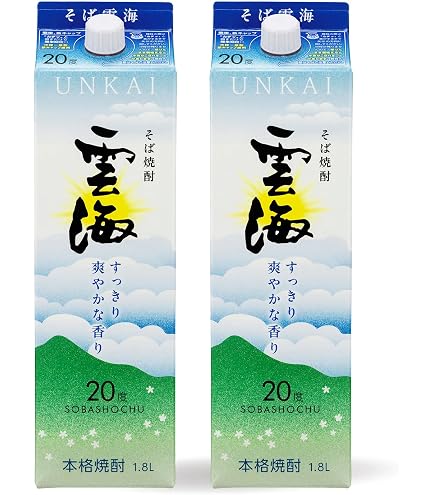 Amazon.co.jp: 雲海酒造 雲海 そば焼酎 紙パック 25度 900ml : 食品