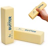 2PCS Butter Squishy, Soft Slow Rebound Cute Butter Squeeze Stress Balls, 14cm Squeeze Realistic Butters Sticks, Slow Rising S