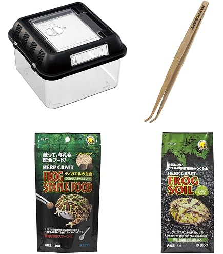 Amazon | クランウェルツノガエル飼育入門セット ソイルver．（用品