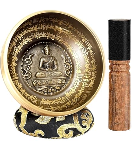 Amazon.co.jp: シンギングボウル 7メタル 3点セット付 シンギング