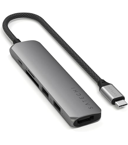 Amazon | Satechi スリム アルミニウム Type-C マルチ アダプター 4K
