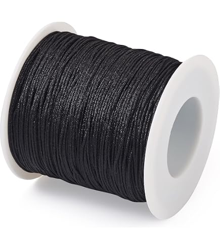 Cheriswelry 4 Rolls 1mm Braided Polyester Cord - Gold Metallic Jewelry String For Knotting DIY Crafts - View #11