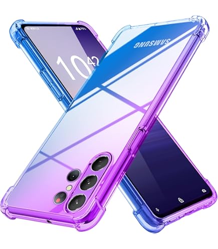 Amazon.co.jp: Galaxy S23 Ultra ケース クリア 薄型 グラデーション色 