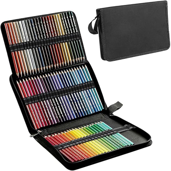 Amazon | 色鉛筆ペンケース 大容量 筆箱 シンプル ペン入れ 鉛筆ケース