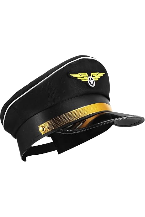 Airline Pilot Captain's Hat Mens Fancy 