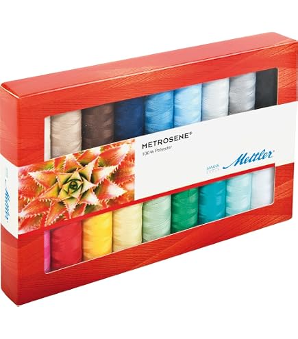Mettler Seralon No.100 In Beige - Set Mit 4 Spulen Je 200 Meter - Das