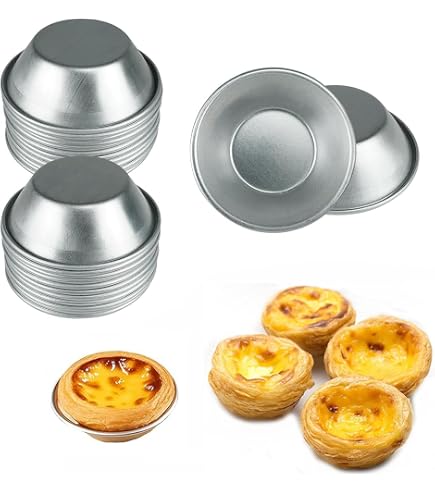 10-Pack Mini Pudding & Muffin Moulds – Non-Stick Aluminium Baking Cups – UK Made 3 thumbnail image