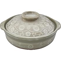 Amazon｜萬古焼 五十鈴窯 土鍋 6号 1人用 三島｜土鍋 オンライン通販