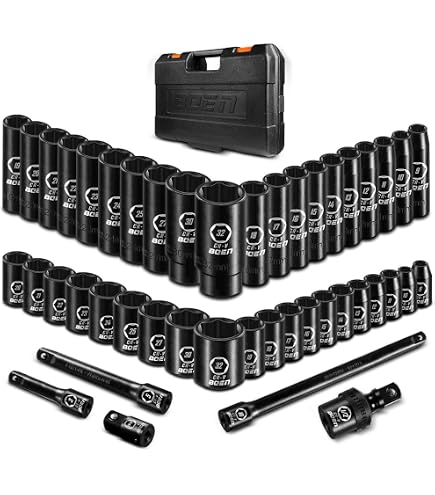 FLZOSPER 18-Piece Ratcheting Wrench Set – Metric CR-V, 6-22mm & 24mm, 72-Tooth Flex-Head With Portable Tool Bag