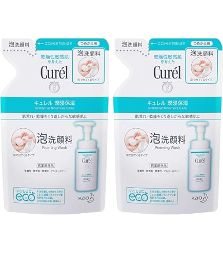 Amazon | キュレル 泡洗顔料 150ml & 泡洗顔料 つめかえ用 130ml