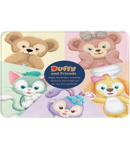 Amazon.co.jp: ダッフィー ルームマット ダッフィー シェリーメイ