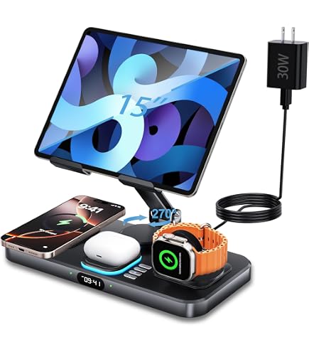 30ワット7で1ワイヤレス充電器 Amazon.co.jp: Acer 7-in-1 ワイヤレス充電ステーション LEDクロック