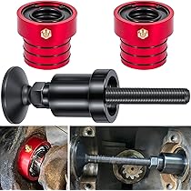 Front Axle Tube Seal Kit For Jeep Wrangler JK, TJ, XJ, YJ (Dana 30/44) - Red Powder Coated, MG21103