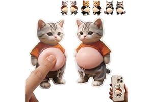 デブ犬 ぷにぷにシール 3D腹猫ステッカー 【6枚セット】 マシュマロ触感 かわいい スクイーズ ステッカー ストレス解消 携帯電話 手帳 デコレーション用 ふわふわ もちもち 癒しグッズ ギフト
