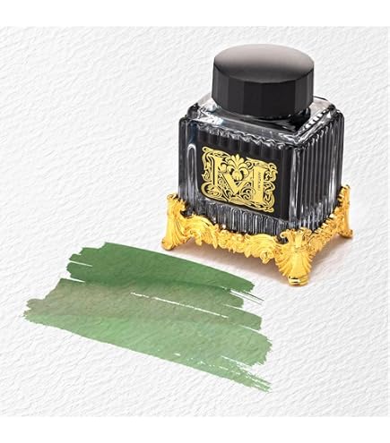 Amazon.co.jp: セキセイ 万年筆用水性染料インク 50ml モネグリーン AX