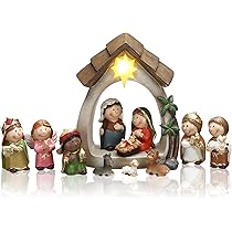 Amazon.co.jp: Sintuff 12個 ミニクリスマスキリスト降誕セット