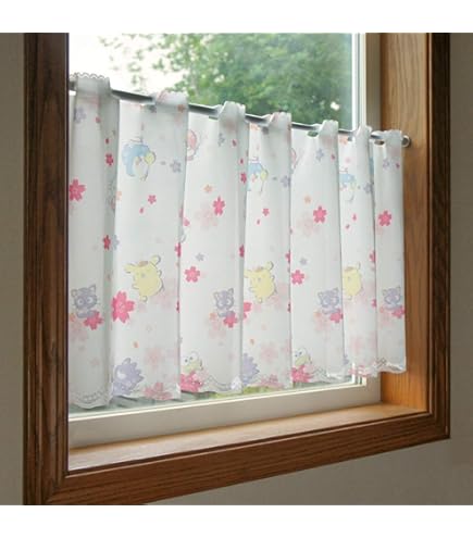 Amazon｜のれん工房 カフェカーテン マイメロディ さくら 幅120×丈45cm
