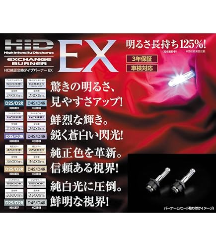 Amazon | VALENTI(ヴァレンティ) HID純正交換タイプバーナー EX D4S/R