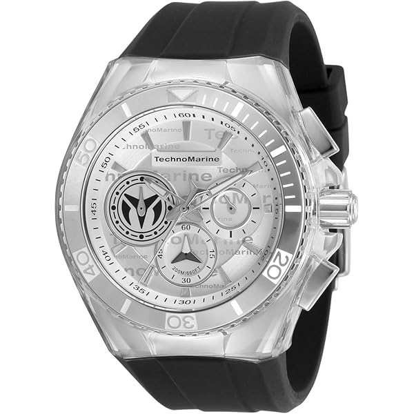TechnoMarine 自動巻き時計 シルバー/ブラック
