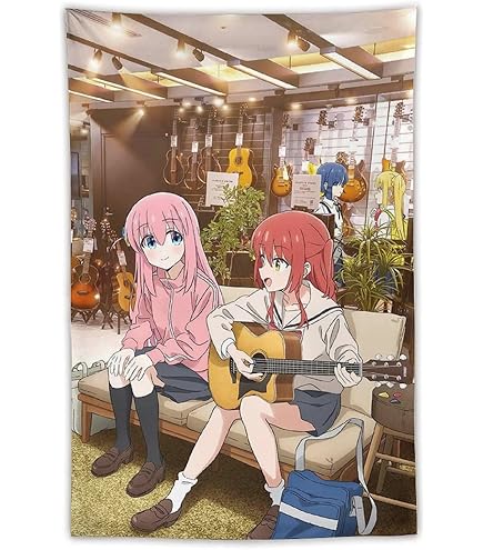 Amazon.co.jp: ぼっちざろっく タペストリー アニメ 大判 タペストリー