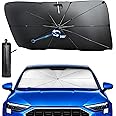[2025 New Edition Car Sun Shade] Sun Shade for Car Front Umbrella Type Thin Shade for Light Vehicles Windshielding Car Sun Shade Shade Heat Shielding UV Protection Interior Degradation Prevention